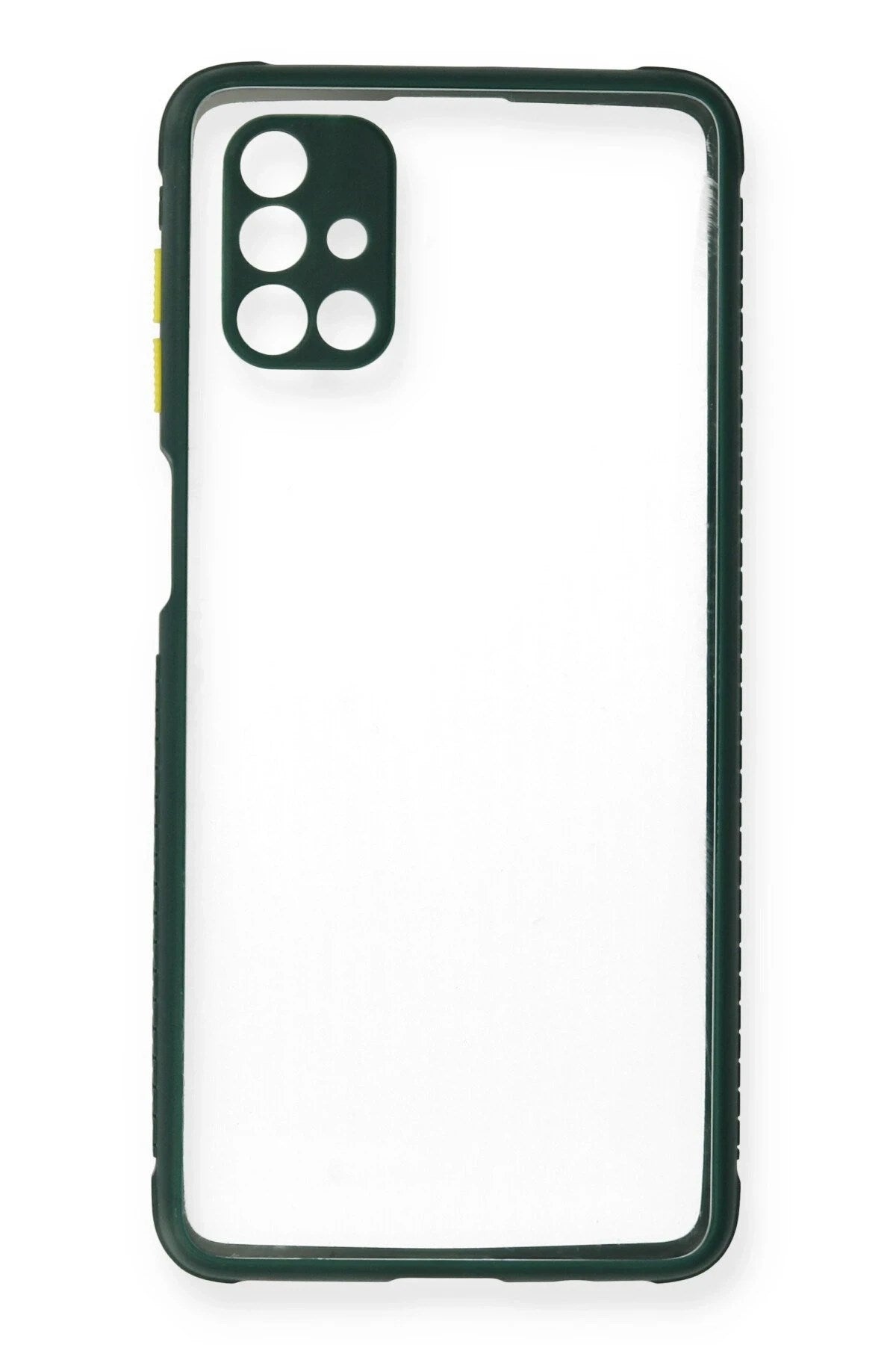 Mey İthalat® Samsung Galaxy M51 Kılıf Miami Şeffaf Silikon - Koyu Yeşil