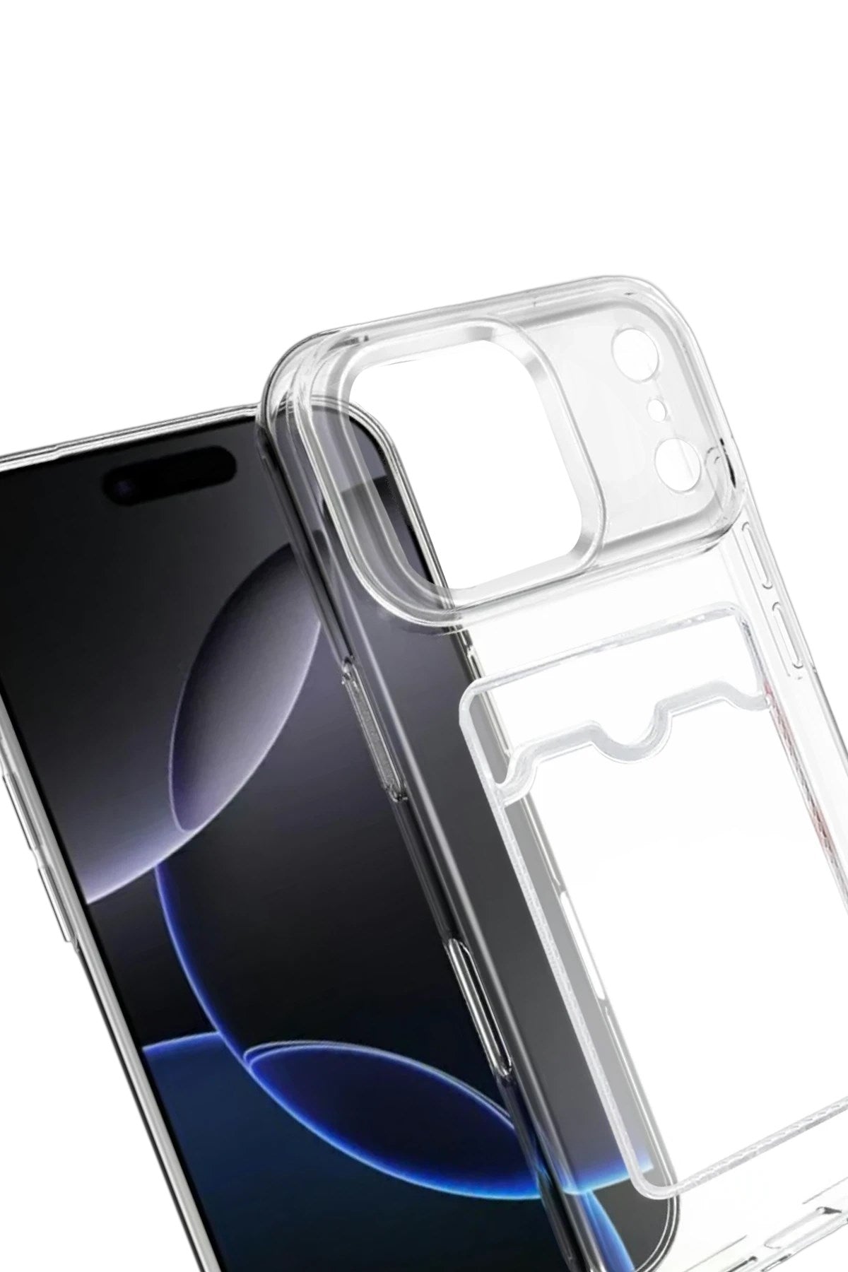 Mey İthalat® iPhone 17 Pro Kart Şeffaf Silikon - Şeffaf
