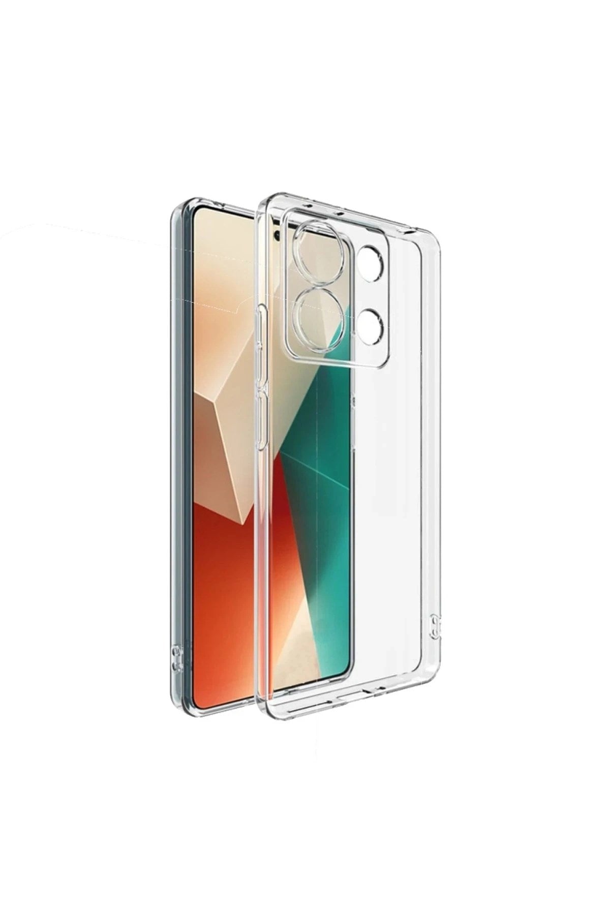 Mey İthalat® Redmi Note 13 4G Kılıf Lüx Şeffaf Silikon