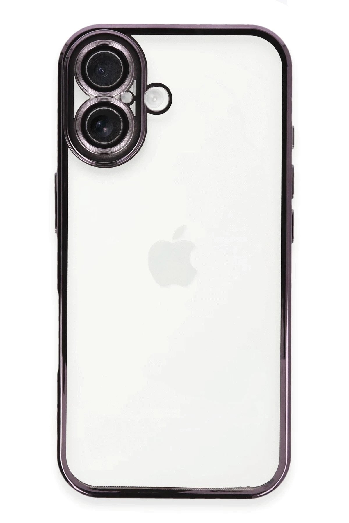 Mey İthalat® iPhone 16 Plus Kılıf Lensli Silikon - Mor