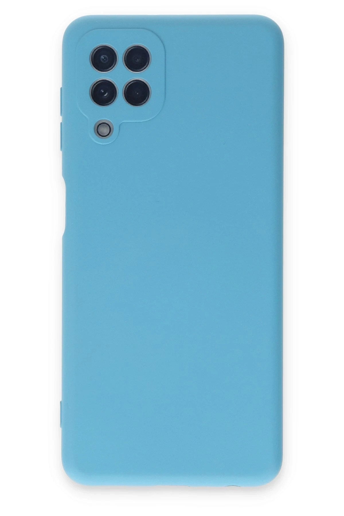 Mey İthalat® Samsung Galaxy A22 Kılıf Nano içi Kadife Silikon - Mavi
