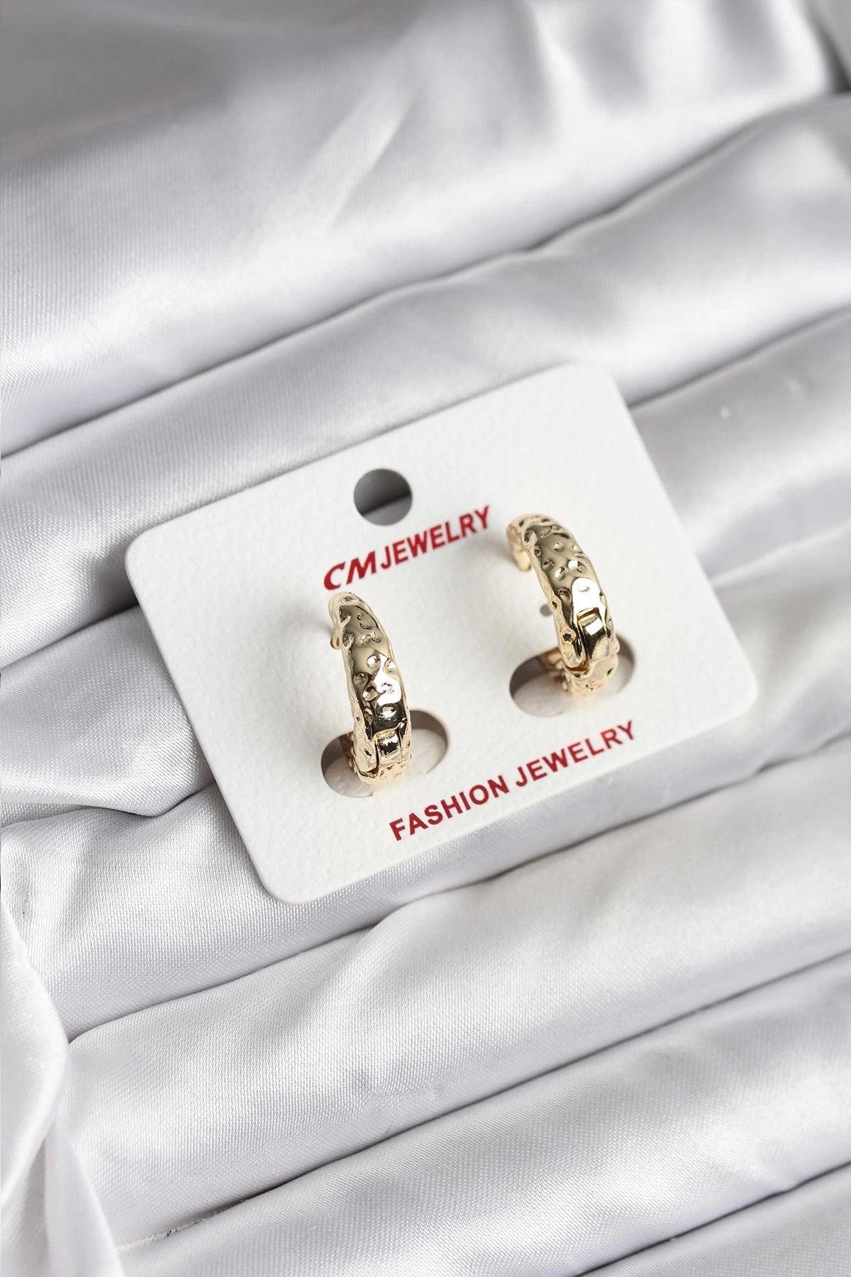 Mey İthalat® 14K Gold Renk Kaplama CM Kadın Küpe