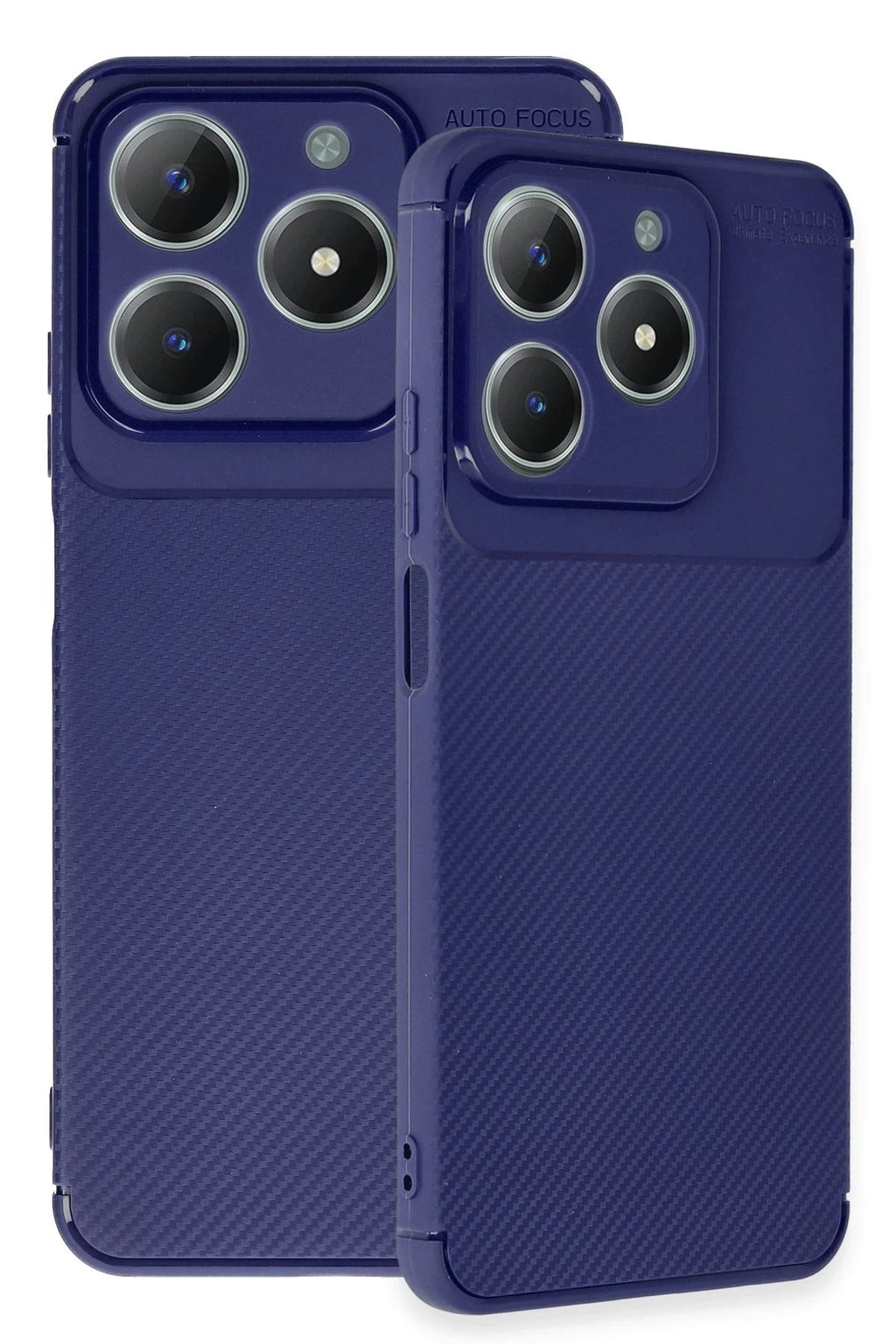 Mey İthalat® Realme C61 Kılıf Auto Focus Karbon Kapak - Lacivert