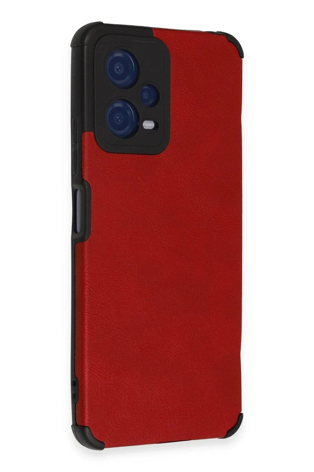 Mey İthalat® Redmi Note 12 5G Kılıf Loop Deri Silikon - Kırmızı