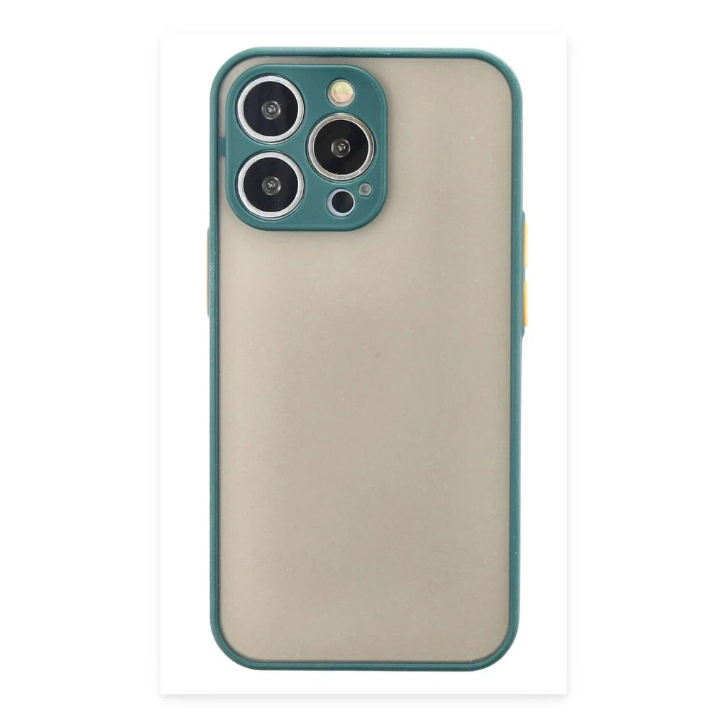 Mey İthalat® iPhone 15 Pro Kılıf Montreal Silikon Kapak - Yeşil