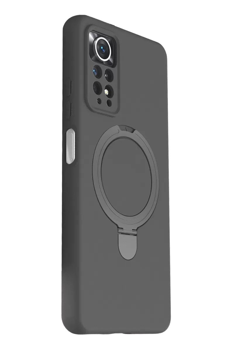 Mey İthalat® Redmi Note 12 Pro 4G Regal Magsafe Standlı Kapak - Titan Gri