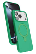 Mey İthalat® iPhone 17 Pro Regal Magsafe Standlı Kapak - Yeşil
