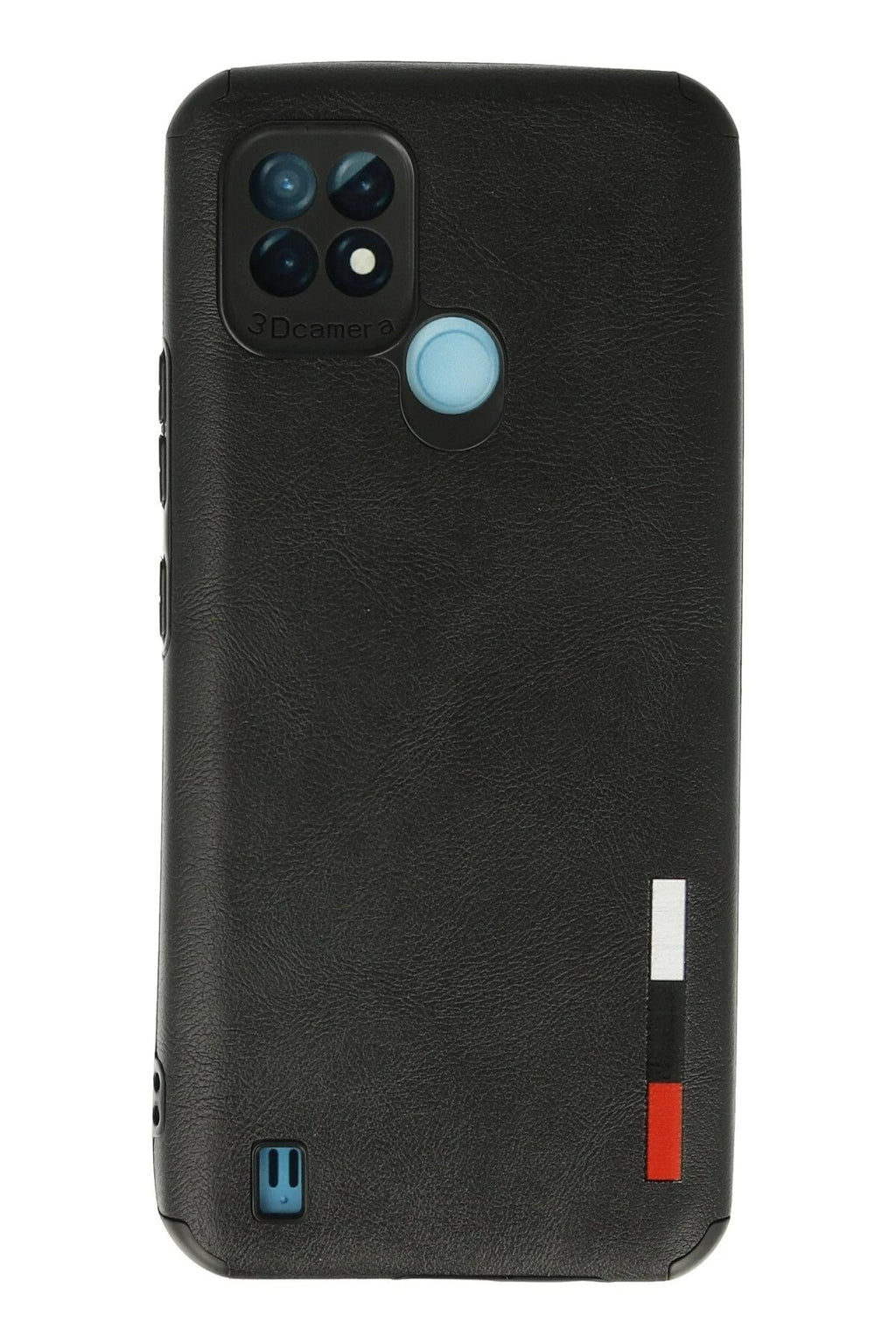 Mey İthalat® Realme C21 Kılıf Loop Deri Silikon - Siyah