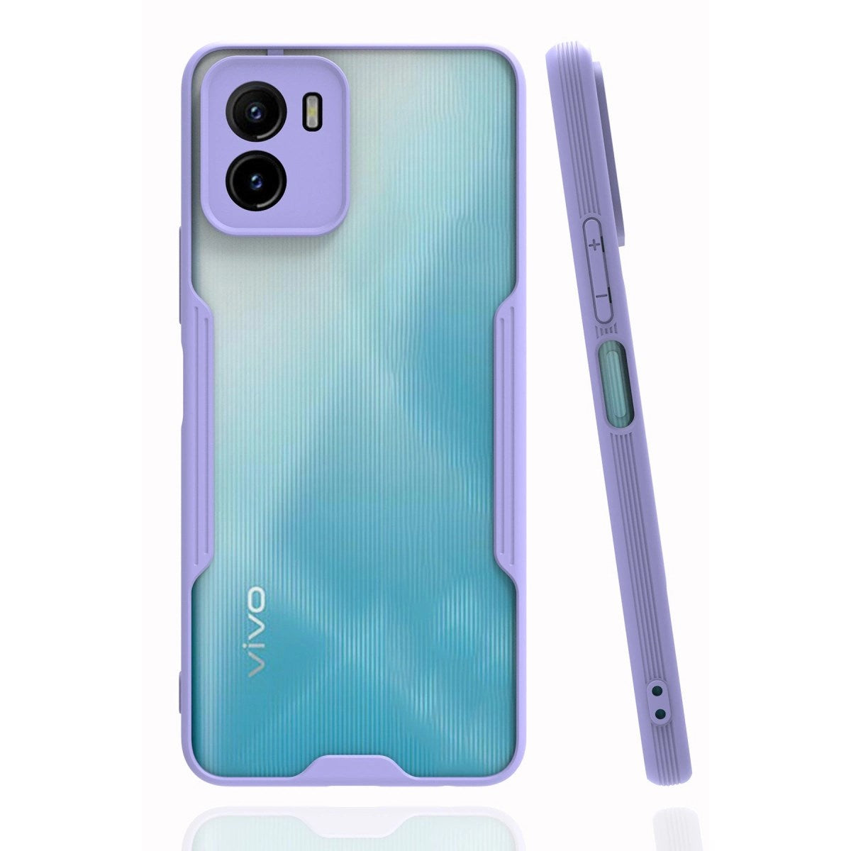 Mey İthalat® Vivo Y15S Kılıf Platin Silikon - Lila