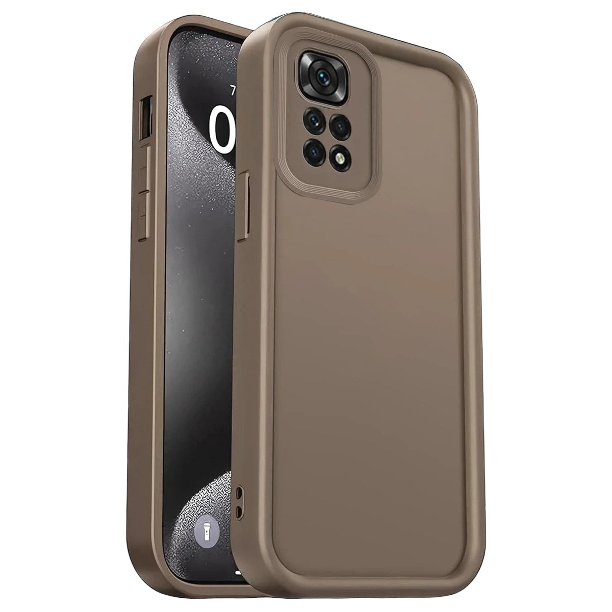 Mey İthalat® Redmi 10 2022 Kılıf Viera Silikon - Kahverengi