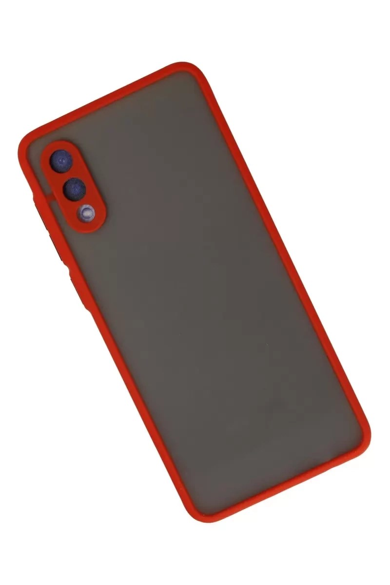 Mey İthalat® Samsung Galaxy A02 Kılıf Montreal Silikon Kapak - Kırmızı