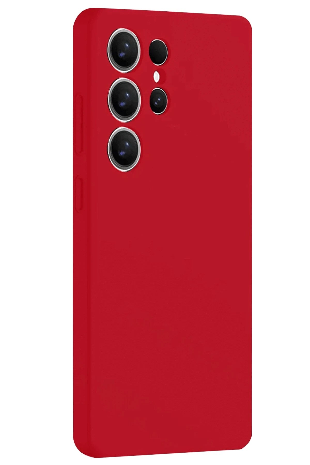 Mey İthalat® Samsung Galaxy S25 Ultra Kılıf Nano içi Kadife Silikon - Kırmızı