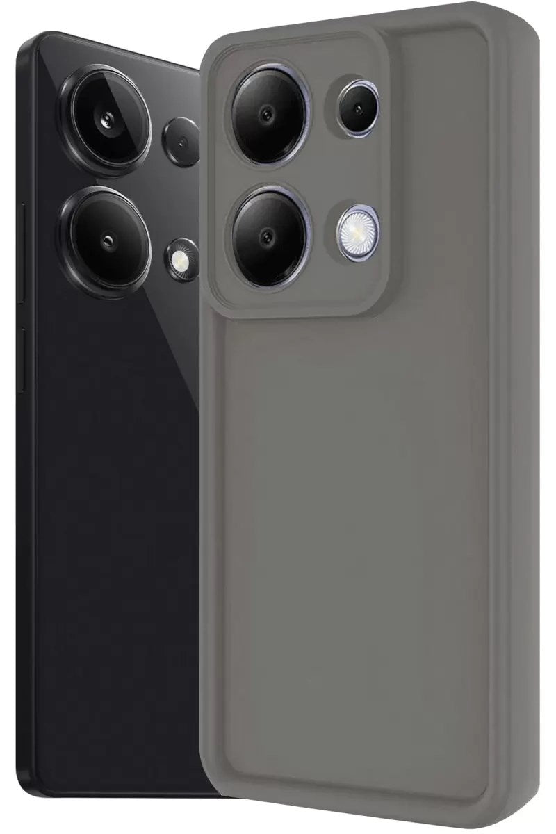 Mey İthalat® Redmi Note 13 Pro 4G Kılıf Viera Silikon - Gri