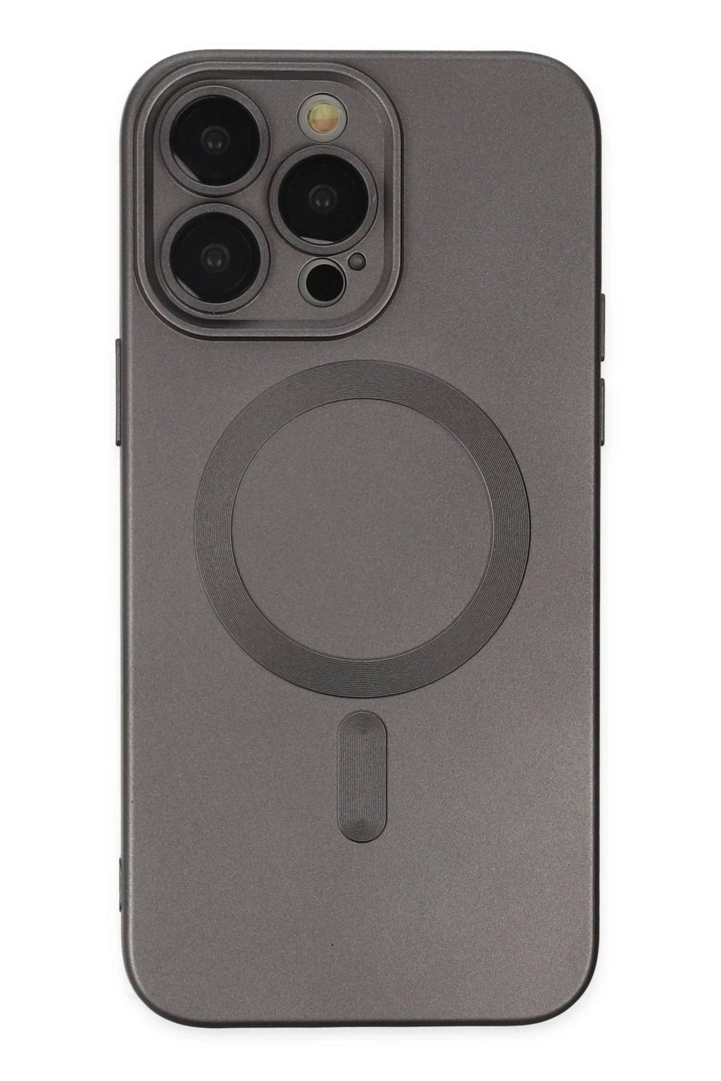 Mey İthalat® iPhone 13 Pro Kılıf Moshi Lens Magneticsafe Silikon - Füme