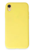 Mey İthalat® iPhone XR Kılıf First Silikon - Sarı