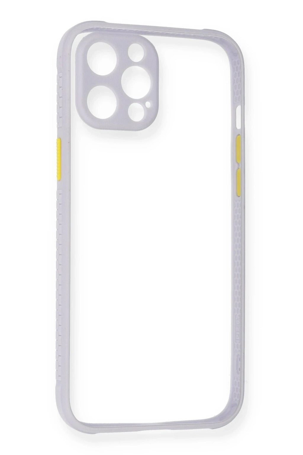 Mey İthalat® iPhone 12 Kılıf Miami Şeffaf Silikon - Lila