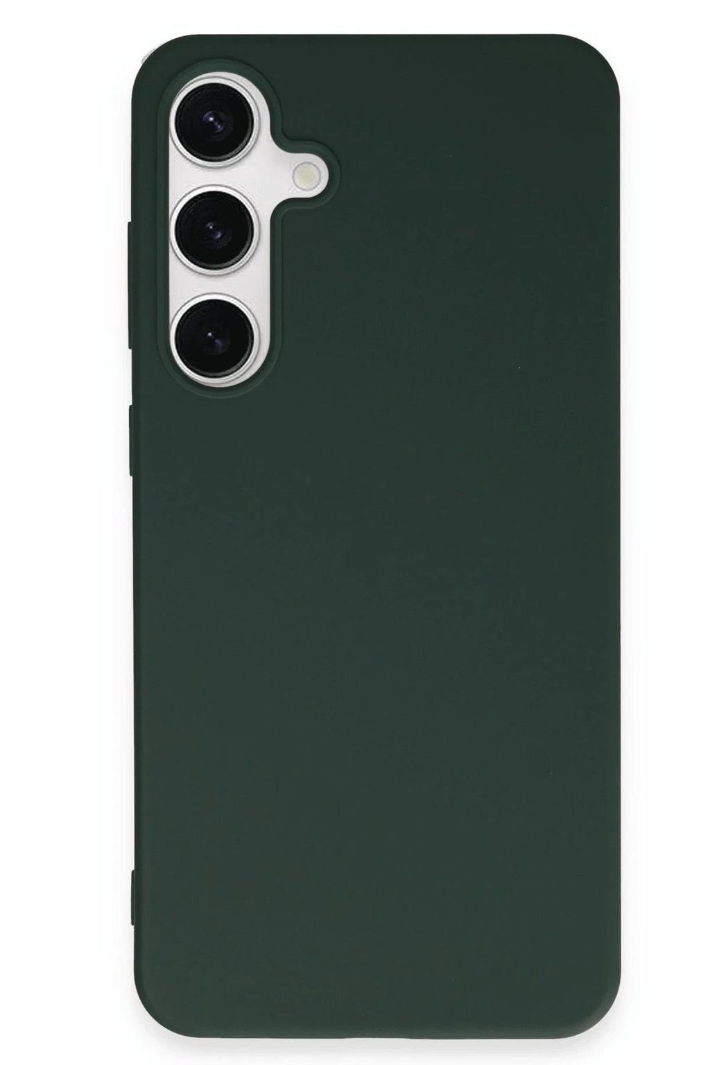 Mey İthalat® Samsung Galaxy S24 Plus Kılıf First Silikon - Koyu Yeşil