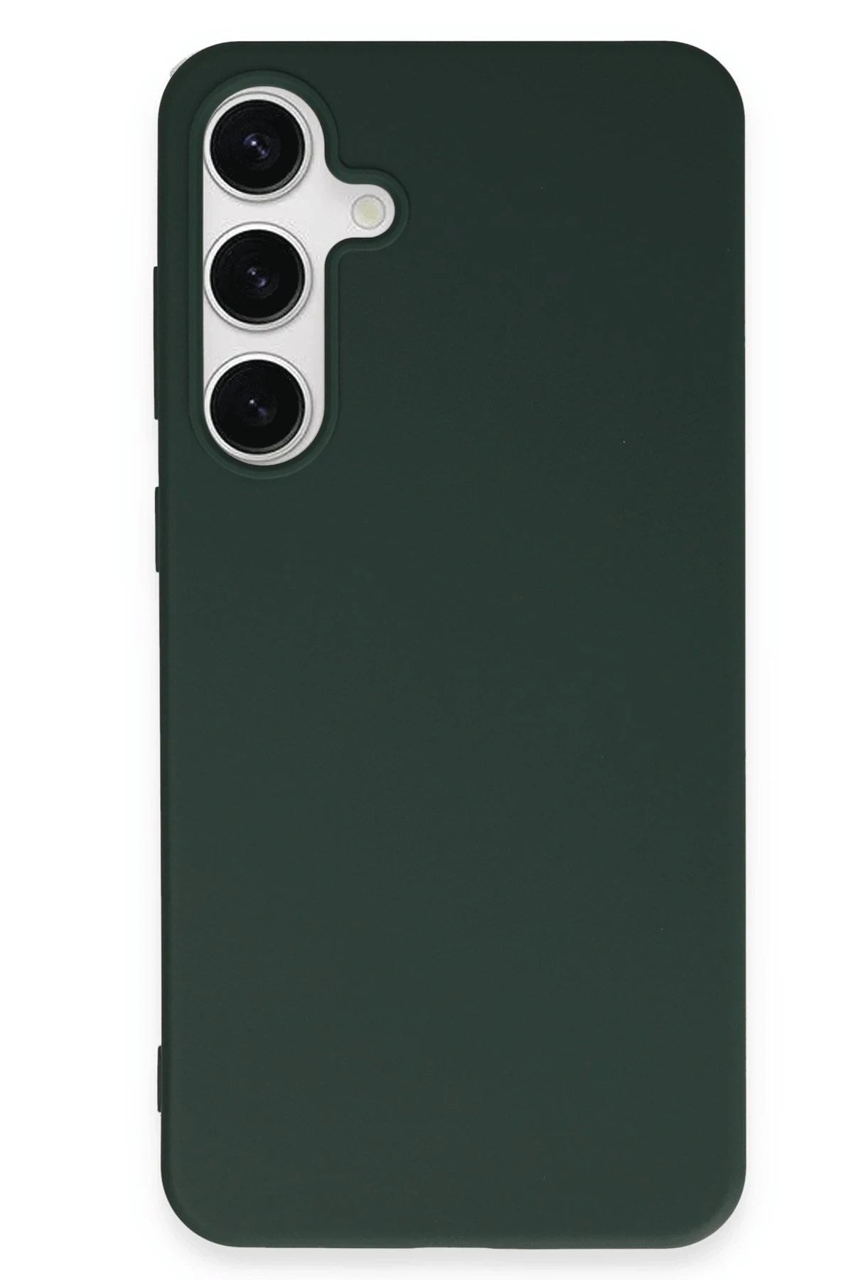 Mey İthalat® Samsung Galaxy S24 Plus Kılıf First Silikon - Koyu Yeşil