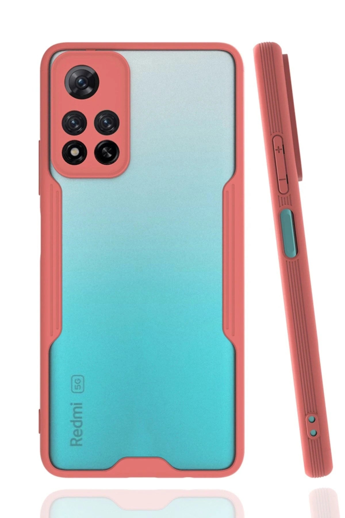 Mey İthalat® Redmi Note 11 Pro Plus 5G Kılıf Platin Silikon - Pembe