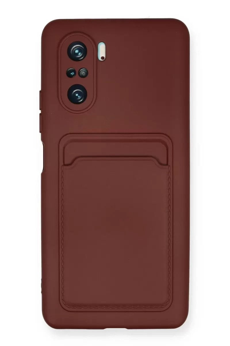 Mey İthalat® Mi 11i Kılıf Kelvin Kartvizitli Silikon - Bordo