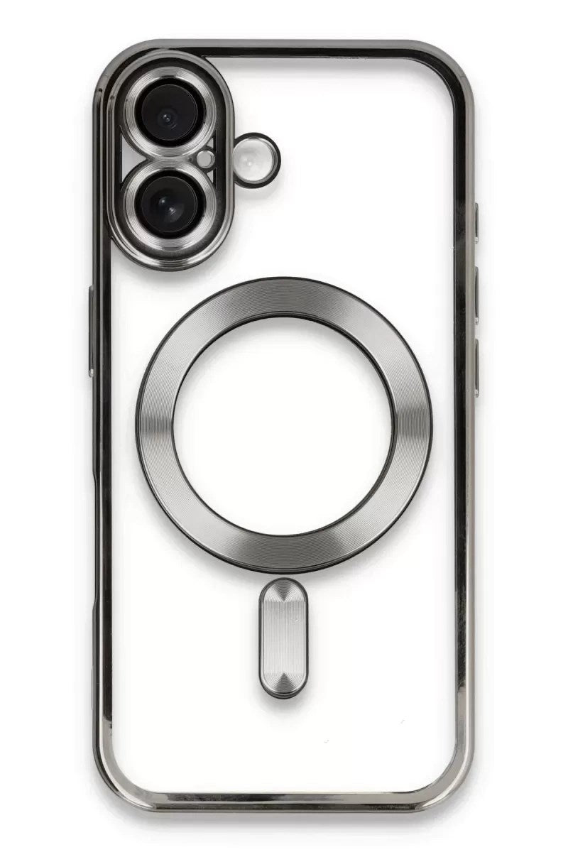 Mey İthalat® iPhone 16 Kılıf Kross Magneticsafe Kapak - Titan Gri