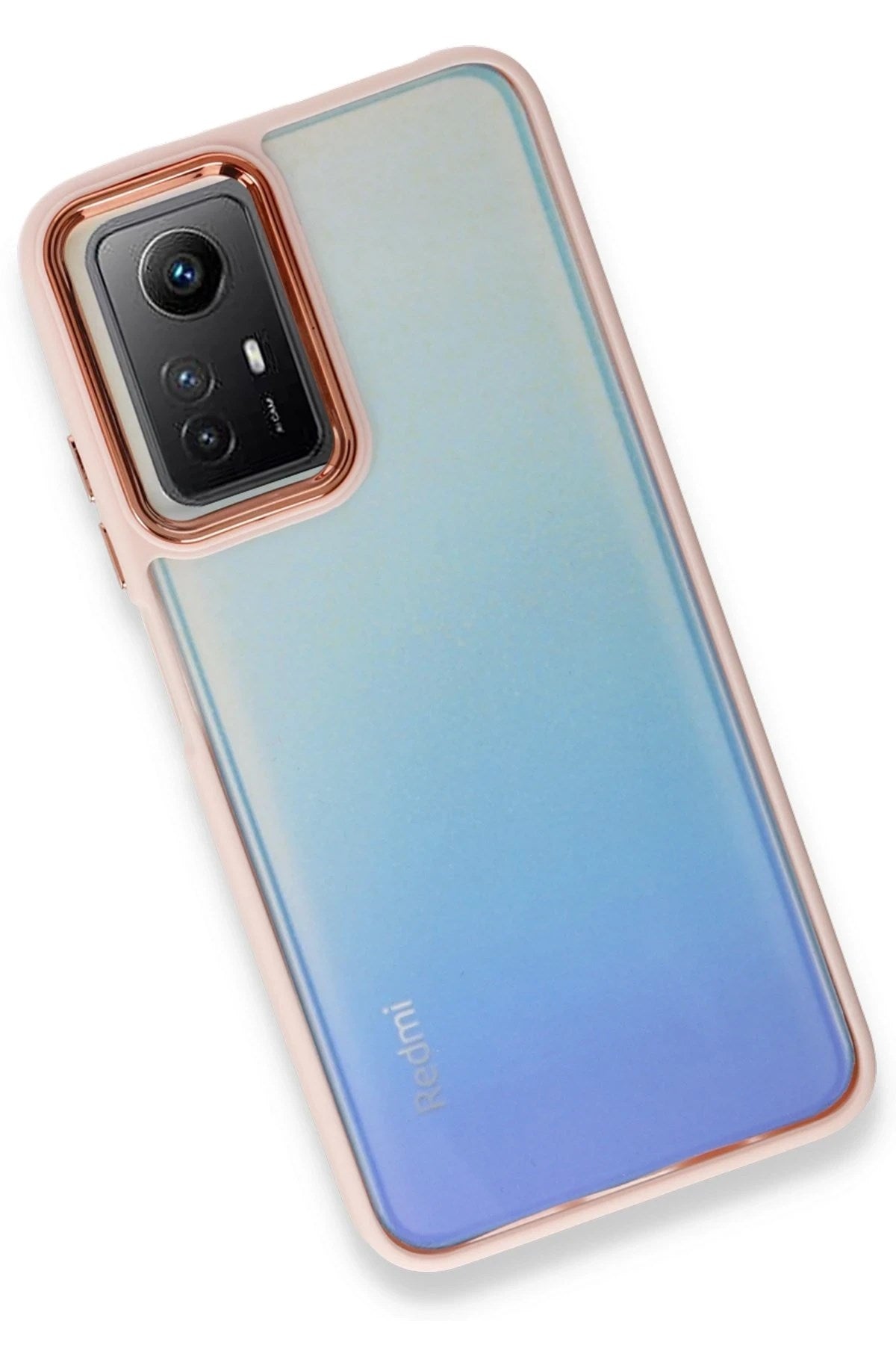 Mey İthalat® Redmi Note 12S Kılıf Dora Kapak - Pudra