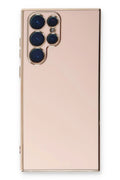 Mey İthalat® Samsung Galaxy S22 Ultra Kılıf Volet Silikon - Pembe