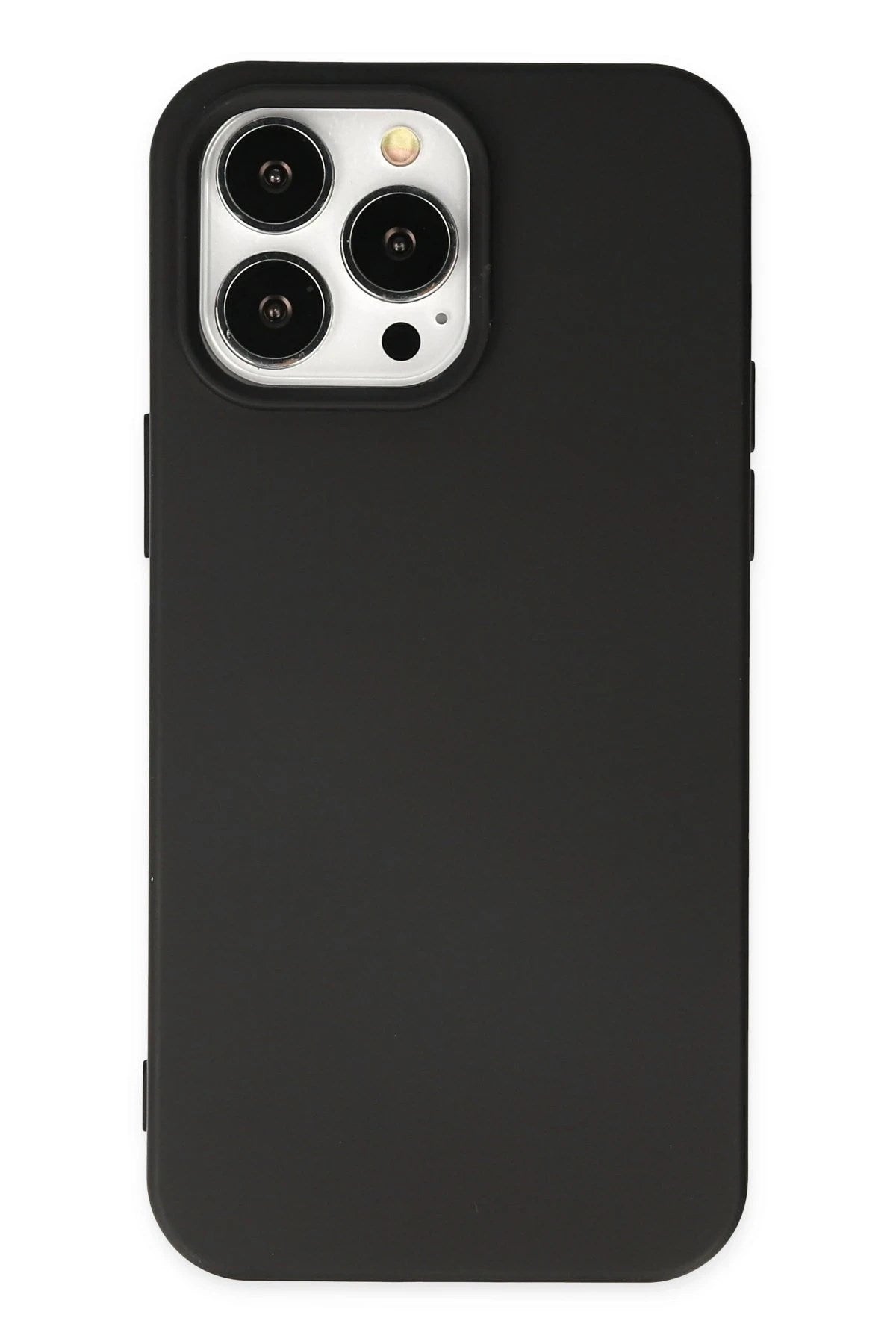 Mey İthalat® iPhone 14 Pro Kılıf Nano içi Kadife Silikon - Siyah