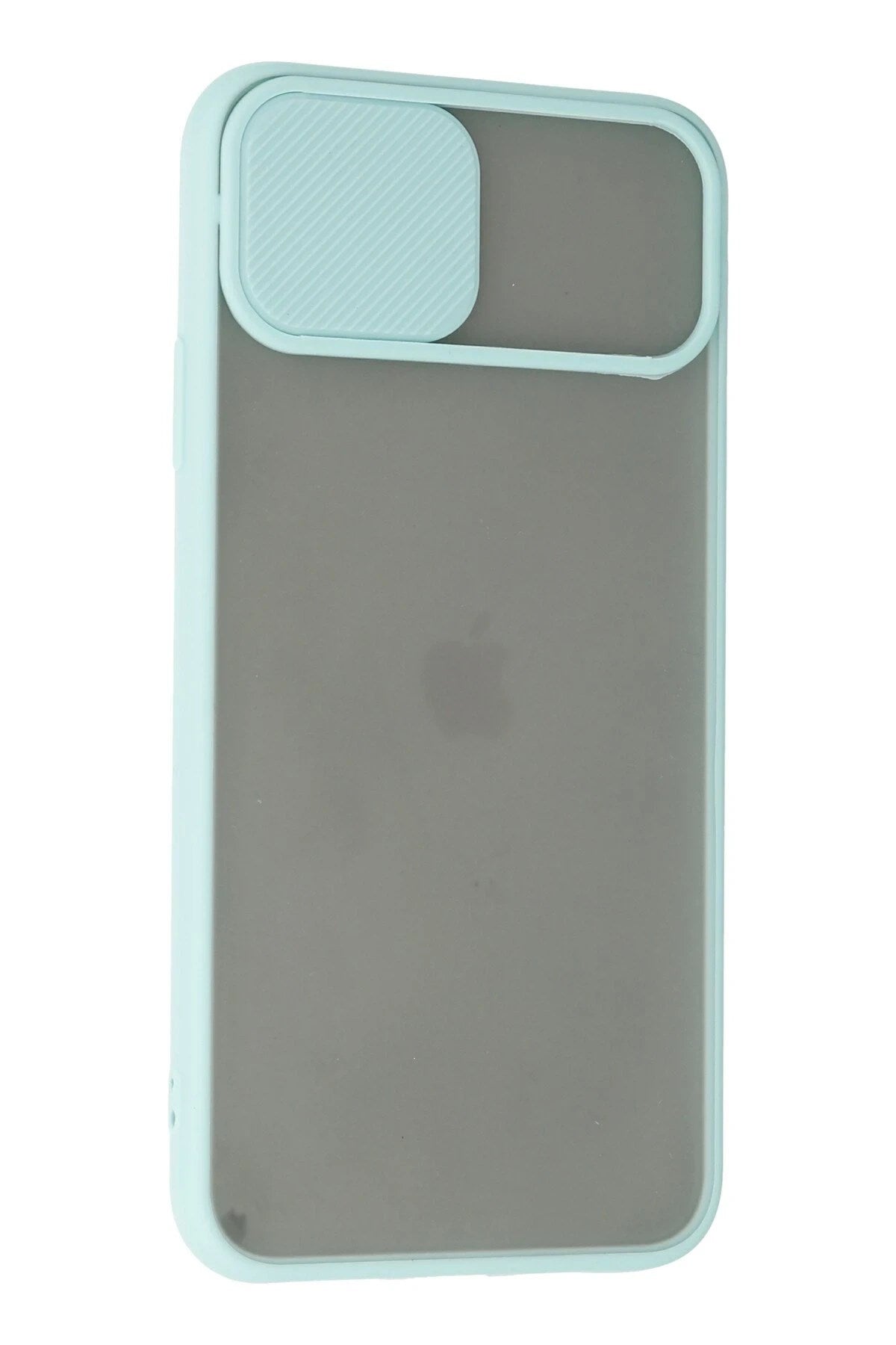 Mey İthalat® iPhone 11 Pro Max Kılıf Palm Buzlu Kamera Sürgülü Silikon - Turkuaz