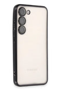 Mey İthalat® Samsung Galaxy S24 Kılıf Lensli Silikon - Siyah