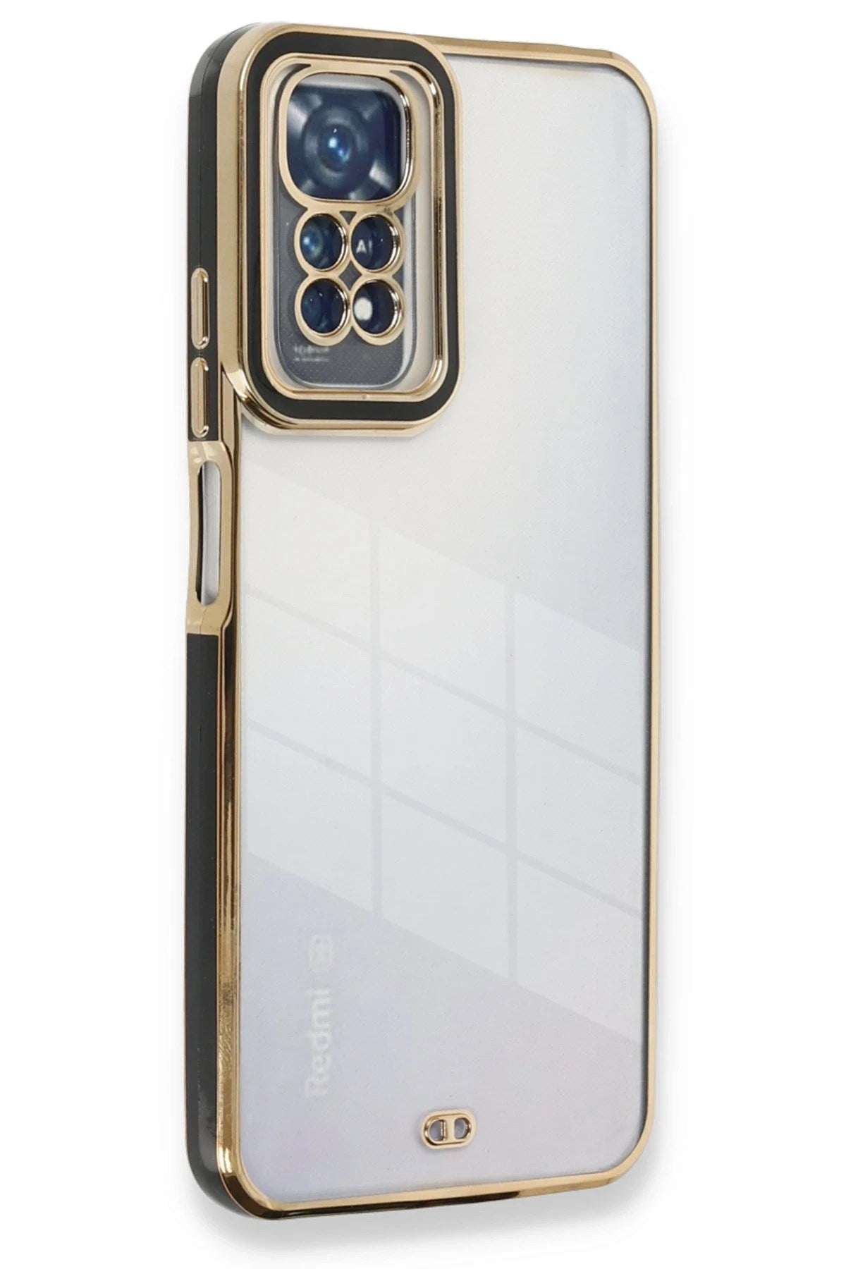 Mey İthalat® Redmi Note 11 Kılıf Liva Lens Silikon - Siyah