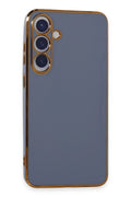 Mey İthalat® Samsung Galaxy S24 Kılıf Volet Silikon - Mavi
