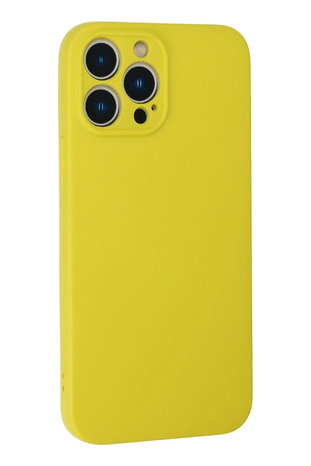 Mey İthalat® iPhone 13 Pro Max Kılıf Nano içi Kadife Silikon - Sarı