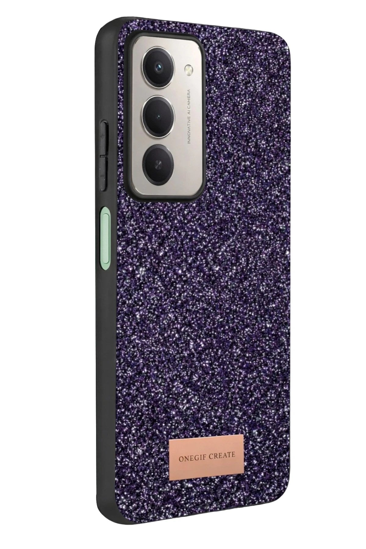 Mey İthalat® Redmi 15 4G Bright Simli Kapak - Derin Mor