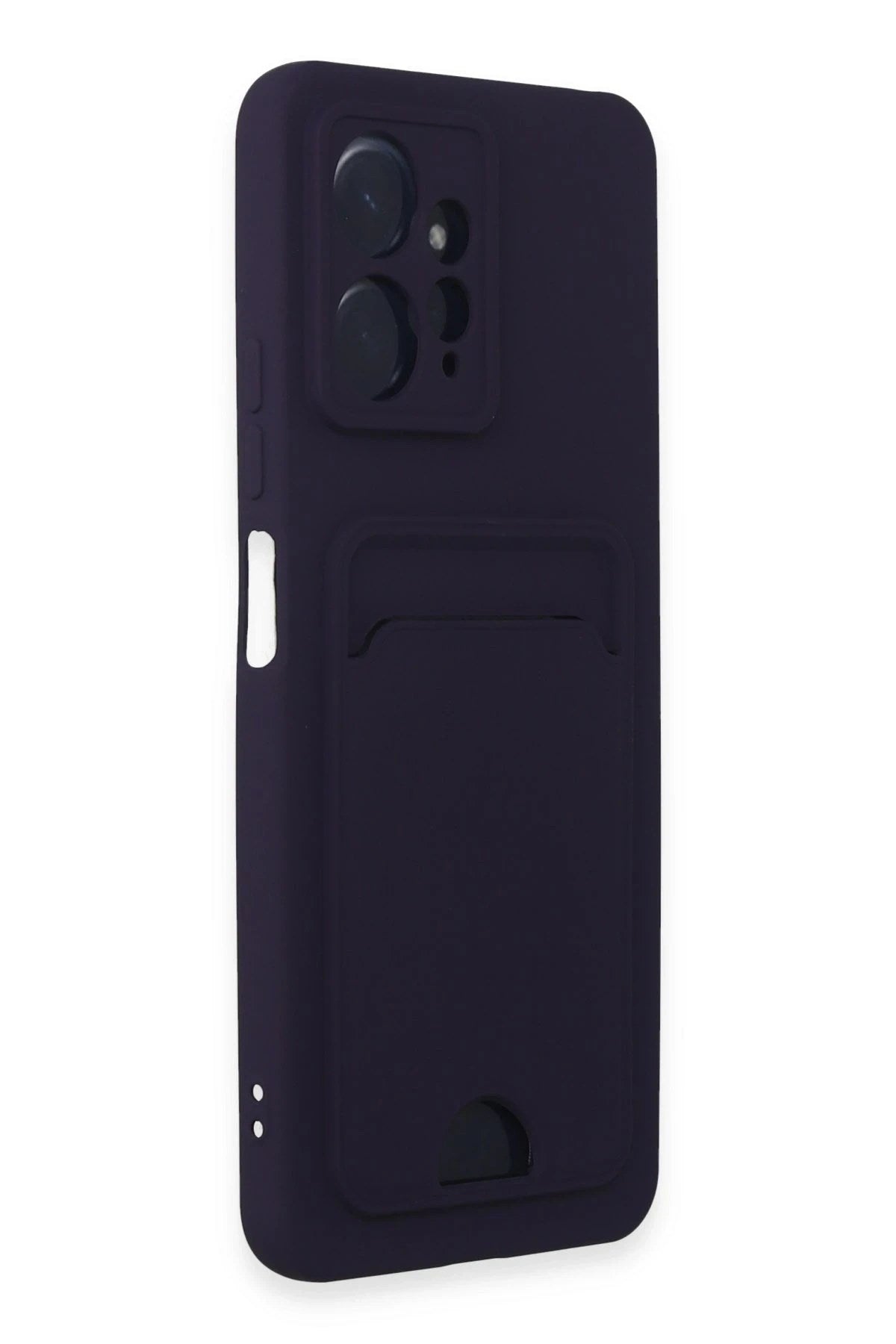 Mey İthalat® Redmi Note 12 4G Kılıf Kelvin Kartvizitli Silikon - Derin Mor