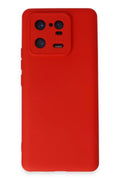 Mey İthalat® Mi 13 Pro Kılıf Nano içi Kadife Silikon - Kırmızı