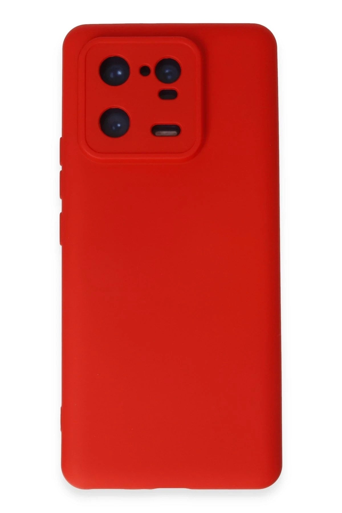 Mey İthalat® Mi 13 Pro Kılıf Nano içi Kadife Silikon - Kırmızı