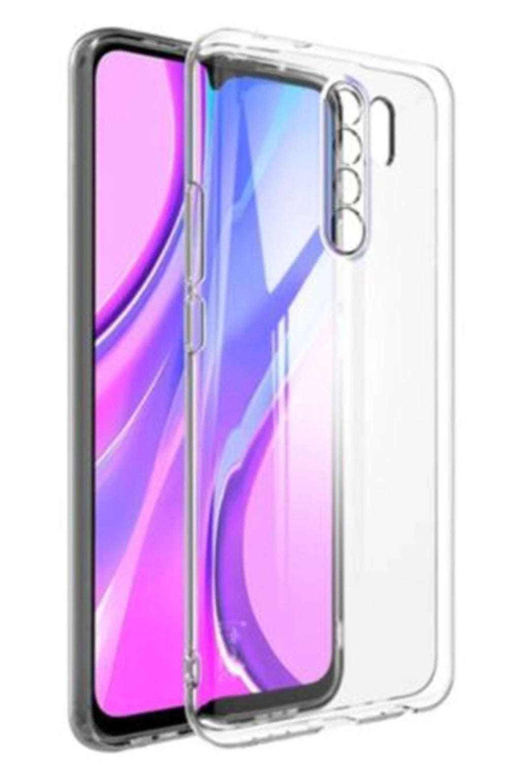 Mey İthalat® Redmi 9 Kılıf Lüx Şeffaf Silikon - Şeffaf