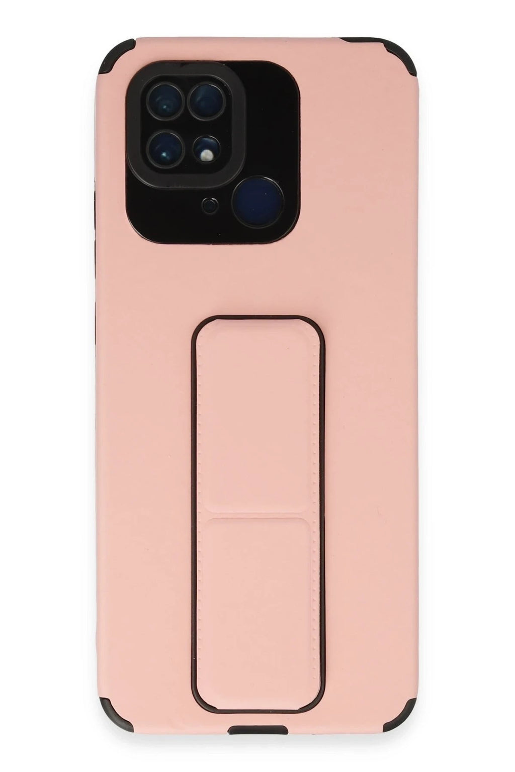 Mey İthalat® Redmi 10C Kılıf Mega Standlı Silikon - Pudra