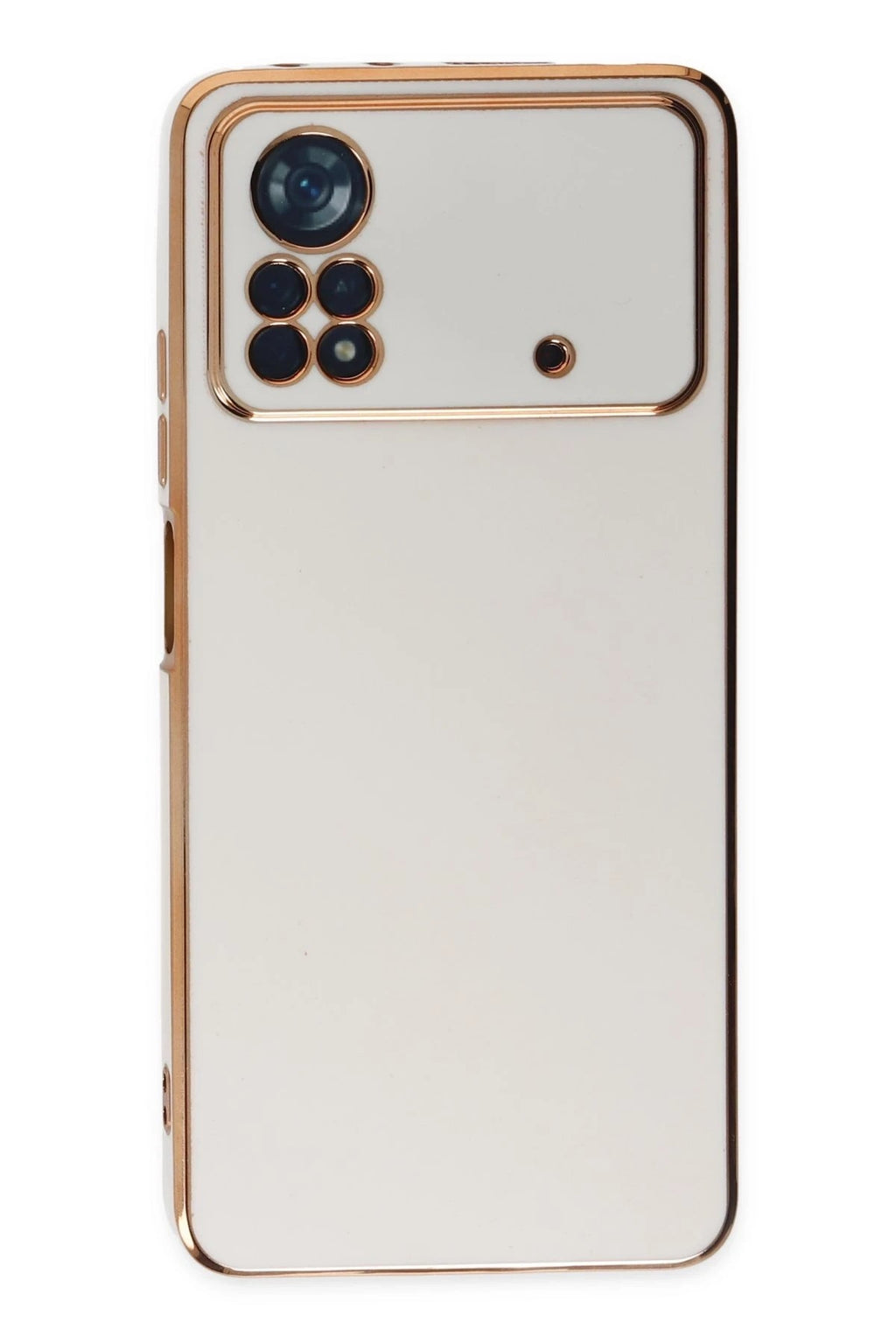 Mey İthalat® Poco X4 Pro 5G Kılıf Volet Silikon - Beyaz