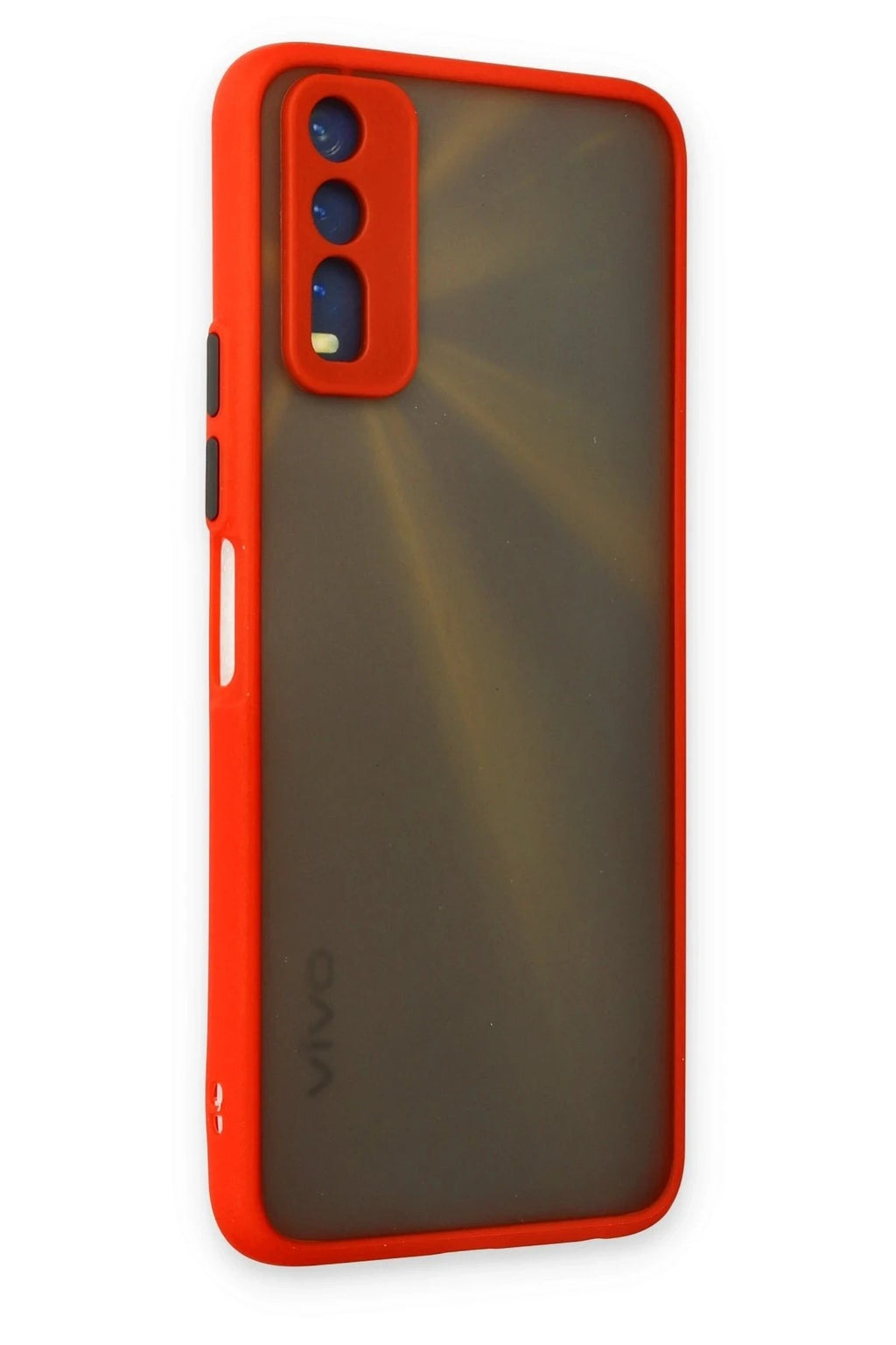 Mey İthalat® Vivo Y11S Kılıf Montreal Silikon Kapak - Kırmızı