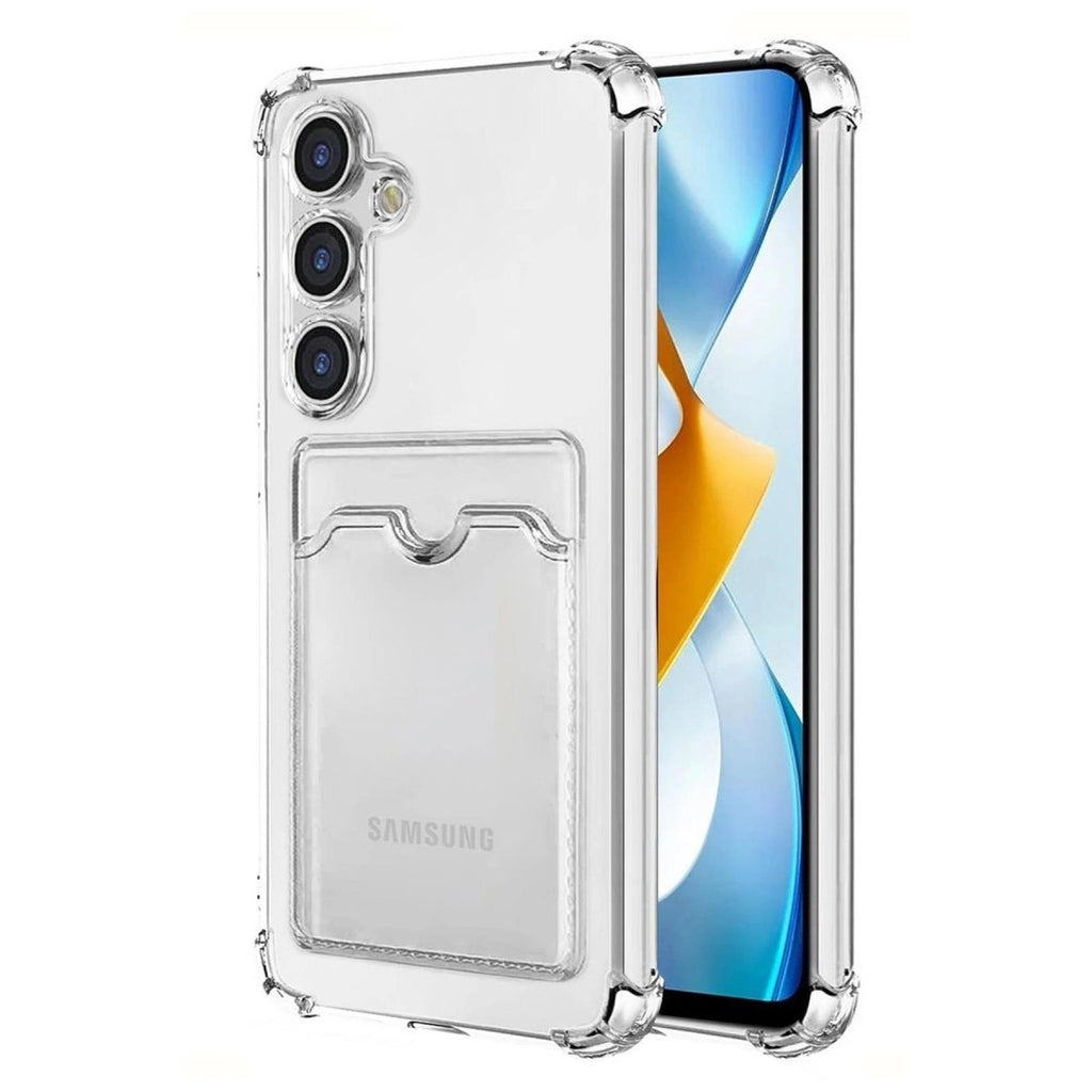 Mey İthalat® Samsung Galaxy S24 Plus Kılıf Kart Şeffaf Silikon - Şeffaf