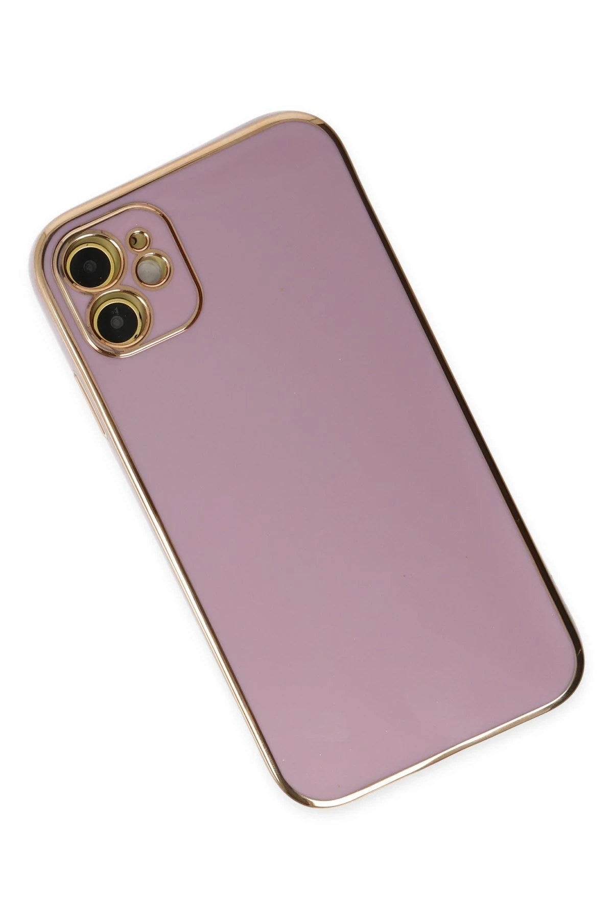 Mey İthalat® iPhone 12 Kılıf Volet Silikon - Mor