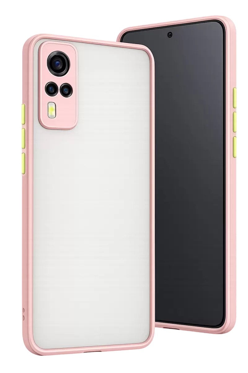 Mey İthalat® Vivo Y53S Kılıf Montreal Silikon Kapak - Pembe