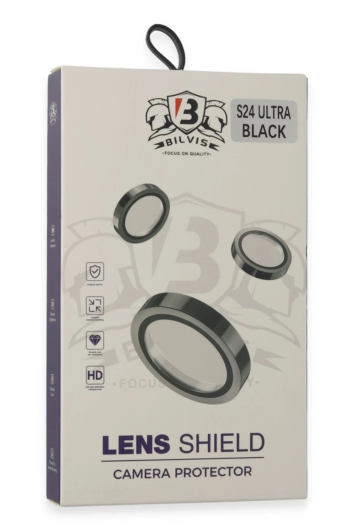 Mey İthalat® Samsung Galaxy S24 Ultra Bilvis Titan Kamera Lens - Siyah