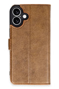 Mey İthalat® iPhone 16 Kılıf Trend S Plus Kapaklı Kılıf - Taba