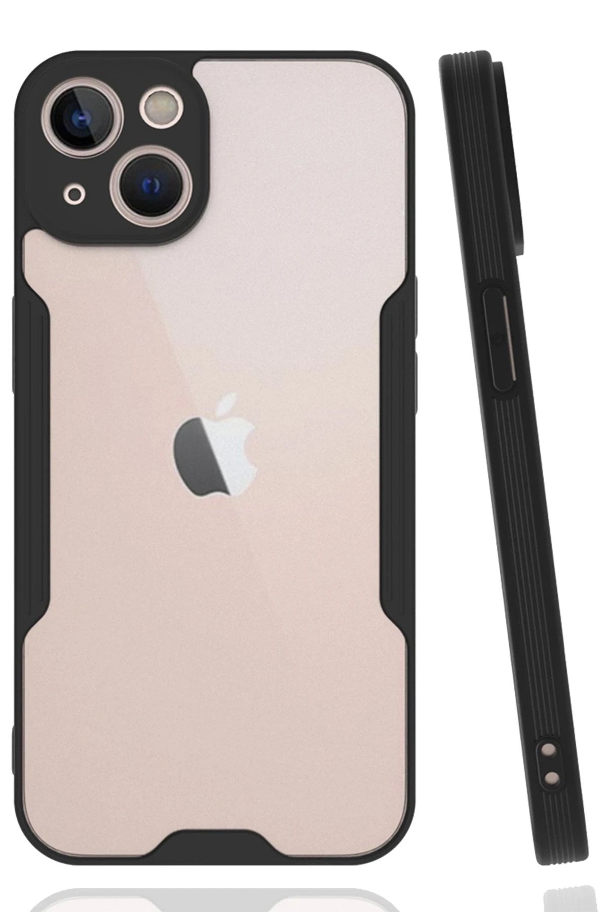 Mey İthalat® iPhone 14 Plus Kılıf Platin Silikon - Siyah