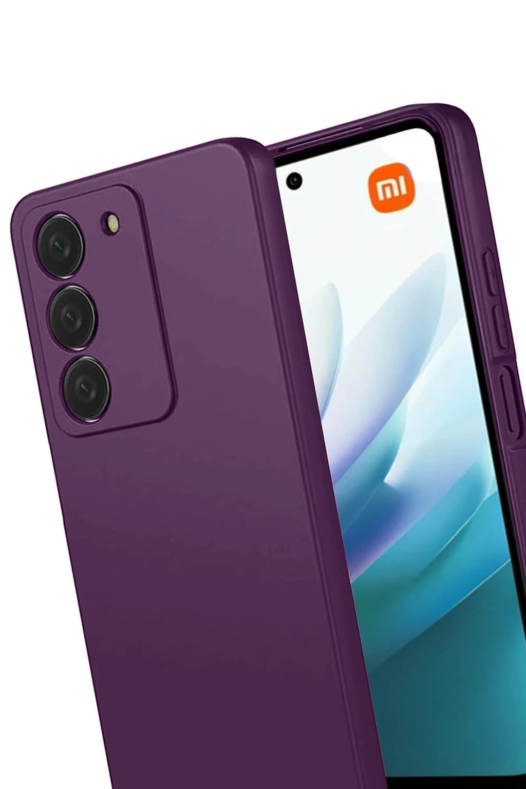 Mey İthalat® Redmi 15 4G First Silikon - Mürdüm