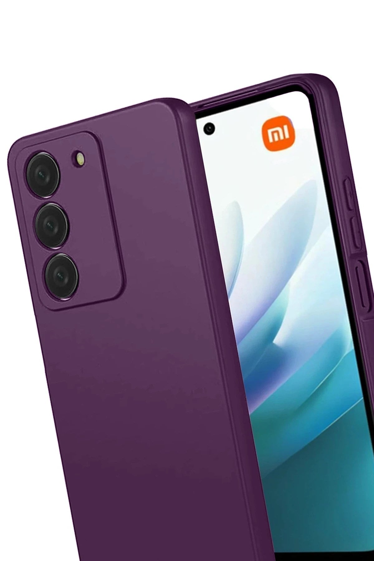 Mey İthalat® Redmi 15 4G First Silikon - Mürdüm