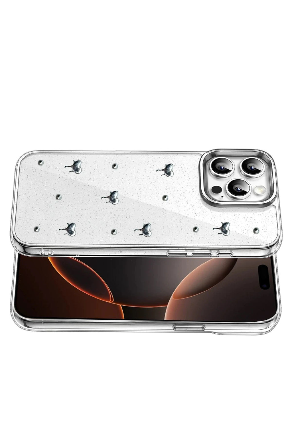 Mey İthalat® iPhone 15 Pro Fiyonk Desenli Kapak - Desen 1
